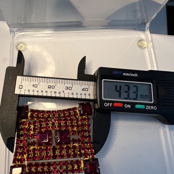 Vintage Brooch Czech Garnet Glass Bohemian - Picture 13 of 16